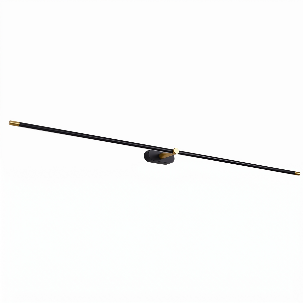 Lumora rechargeable LED wall sconce in Black and Gold