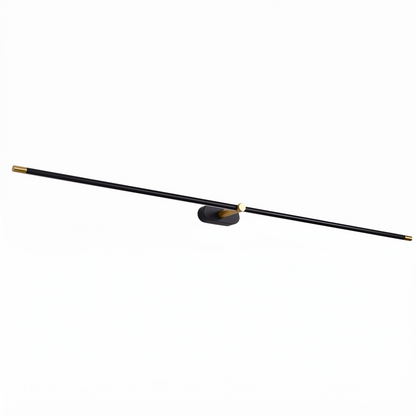 Lumora rechargeable LED wall sconce in Black and Gold