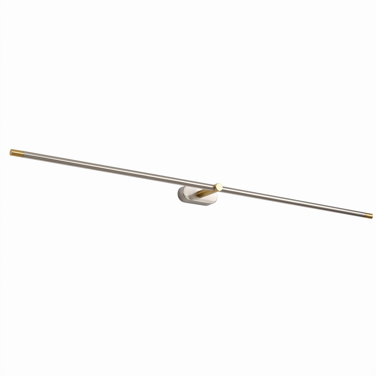 Lumora rechargeable LED wall sconce in Brushed Nickel and Gold