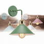 Forge industrial wall sconce in Green